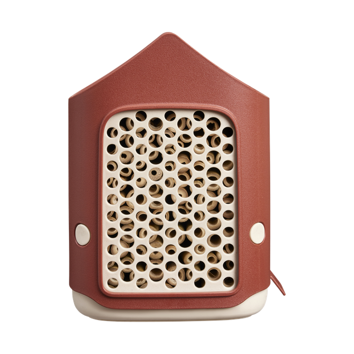 cosy insect hotel 18cm rosso toscano